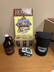 Four Peaks Brewery Collectors 6 NEW Original Glasses + Growler, Cooler, Koozies