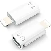 Male to USB C Female Adapter,USB C to Adapter Support OTG/Audio/Data Transfer/PD 10W to USB-C Adapter for i-Phone 14/13/12/11/i-Pad, 2 Pack