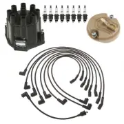 ACDelco Ignition Kit Distributor Rotor Cap Wire Spark Plugs For Oldsmobile V8