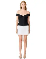 [Curaae by Elliatt] Khloe Crepe Knit Top in Black