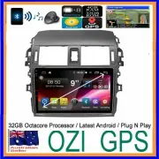 for TOYOTA COROLLA 2007-11 GPS B/TOOTH HEAD UNIT APPLE CARPLAY ANDROID AUTO CAM