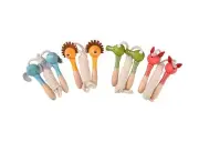 Kaper Kidz Wooden Skipping Rope Jungle Animal Set | Pack of 4, Outdoor Activity