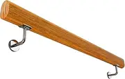 Wooden Handrail with Metal Bracket, Staircase Handrail Banister Wall Mounted Stair Railing for Indoors Outdoors Steps Corridor, Porch Decking Grab Rail(12ft/360cm)