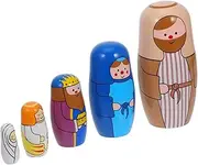 HAWILLOSCH Wooden Russian Nesting Dolls Boys and Girls Toy Set Toys for Boys and Girls Russian Nesting Dolls Doll Toys Birthday Home Decor
