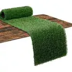 Green Artificial Grass Table Runners Home Decoration