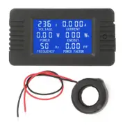 Volt Amp Panel Meter, 100A LCD Display Multi Meter Digital Ammeter Voltmeter AC