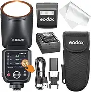 GODOX V100 N Camera Flash, V100N 100W Touchscreen Flashes, TTL HSS 1/8000s Speedlite, Compatible with Nikon Z6III Z8 Z5 Z50II Z50 Zfc Z6II Z30 Z6 Z50II Z7II Z8 Z9 and D3500 D850 D850 D7500 D5600 D750