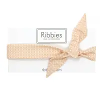 在飛比找博客來優惠-英國Ribbies 成人蝴蝶結髮帶-甜桃幾何圖形