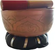 SINGING BOWL w/ Sounding Mallet, Rubber Ring