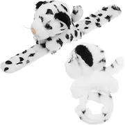 KOMBIUDA Cute Plush Animal Slap Bracelets 2pcs Boys and Girls Party Bag Fillers Jungle Themed Toys Random Style