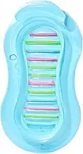 Inflatable Pool Lounger,Swimming Pool Lounge Float Inflatable - Relaxing Bed Sunbathing Mattress with Pillow for Hot Weather Family Colleagues Friends