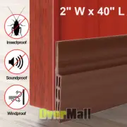 Door Draft Stopper Guard Draft Blocker Seal Soundproof Under Bottom Strip New