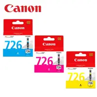 在飛比找PChome24h購物優惠-★CANON CLI-726 Y+M+C 原廠彩色墨水組 (