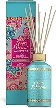 Tesori D’Oriente Reed Diffuser Set Ayurveda Scented with 8 Sticks, 200ml 6.76oz