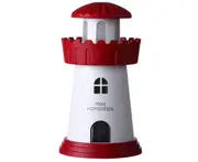 150ml Mini Lighthouse Humidifier Sprayer Desktop USB Air Humidifier Suitable for Bedroom Office Car-Red