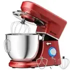 Costway Tilt-Head Stand Mixer 7.5 Qt 6 Speed 660W - Red - Dough Hook, Whisk NEW