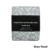 Printed Ultra Soft 90gsm Microfiber Sheet Set Double