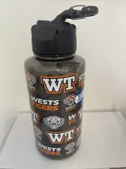 NRL West Tigers 1 Litre BPA Free Water Drinks Bottle - Rugby Football