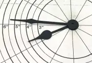 Antique 5 1/2" Dial Clock Hands