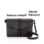 美國正品 REBECCA MINKOFF HUDSON MOTO MINI  黑色 黑釦 單肩包 斜挎包 全新