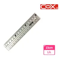 在飛比找momo購物網優惠-【COX 三燕】CR-1500多功能塑膠尺15cm