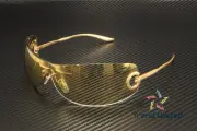 DOLCE N GABBANA DG2308 12246E Matt Gold Brown Mirror Gold 41mm Unisex Sunglasses