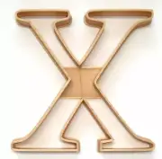 CHI GREEK LETTER FRATERNITY SORORITY COOKIE CUTTER USA PR4344