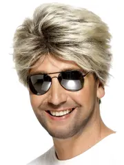 80s Blonde Street Mens Wig