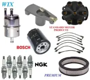 Tune Up Kit Filters Cap Wire Spark Plugs For JEEP CJ5 L6 3.8L; MOTORCRAFT 1977