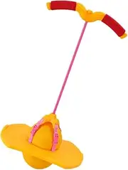 Kisangel Jumping Ball with Handle for Fun Sports for Exercise Ball with Smooth Edges Present for Active Handle Color Yellow Random Color