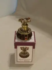 Jeweled Collection Small Perfume Bottle with Butterfly Stopper Dauber NIB NOS