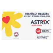 Astrix Aspirin 100mg 168 Tablets Reduce Heart Attacks Strokes Blood Clotting
