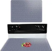 Silicone Stove Top Covers for Electric Stove, 30 * 21 Inches Stove Guard Stove Top Protector, Extra-Large Heat Resistant Mat for Kitchen Glass Stove Top Cover Ceramic Cooktop Protector (Grey)