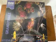 # 202 Springbok Grand Finale 1500 Piece Puzzle Fireworks Sydney Harbour Bridge