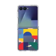 Galaxy Z Flip7 Clear Magnetic Case PING PONG BY POKETO