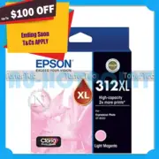 Epson Genuine 312XL LIGHT MAGENTA High Yield Ink Cart for XP-8500/XP-8600/XP-870