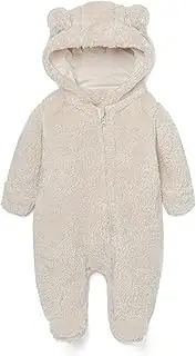 [SKYTWO] Baby Girl Boy Snowsuit Down Jacket Baby Fleece Hooded Jumpsuit Infant Romper Winter Outwear 0-12M