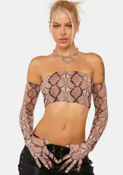 [AFRM] Natural Snake Steena Tube Top