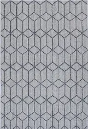 Lata Greenslade Geometric Charcoal Flatweave Rug