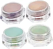 Veemoon Shifting Pigment Epoxy Resin 4 Pcs Solid Pearlescent Pigments for DIY Hand Colorants Nail Art Art Projects