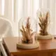 【YU Living】LED 永生花束裝飾玻璃盅 乾燥花束玻璃鐘罩 (高19cm/圖片色)