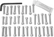 Pro-Bolt EKA195 Aluminum Engine Bolt Kit for Kawasaki ZX7R Silver
