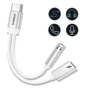 Sansai TPE-7099H USB-C to 3.5mm Audio Splitter [TPE-7099H]
