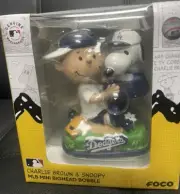 FOCO Charlie Brown & Snoopy Peanuts Los Angeles Dodgers Big Head Bobble #82/150