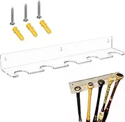 Cypress Sunrise Baseball Bat Display Hanger for 5 Bats or Balls - Vertical Bat and Baseball Holder Wall Mount - Better Than Display Case | Sturdy Acrylic | Easy to Instal (Hardware Included)