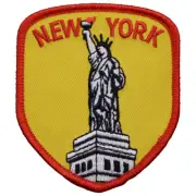 New York Patch - Statue of Liberty, Manhattan, NY Badge 3-1/8" (Iron on)