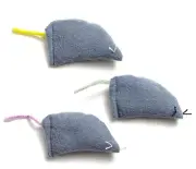 Dr Daniels Catnip Filled Cat Toy Mouse 3 Pack Mice Sack Pillow Made In The USA