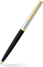 Sheaffer Sagaris Black Barrel Chrome Cap Ballpoint Pen 9475-2