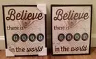 Believe there is GOOD in the world Frame Wall Decor Set of Two