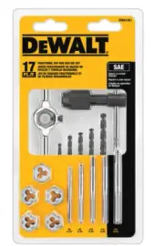 Fractional Tap and Die Set (17-Piece) SAE